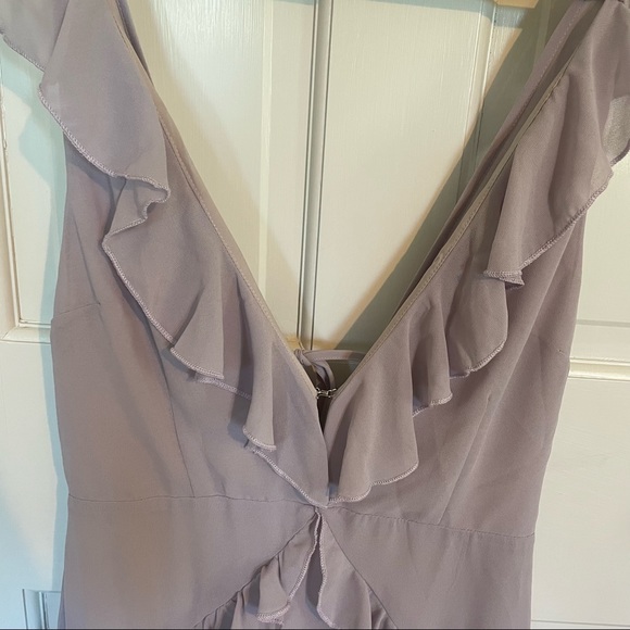 Purple Ruffle Mini Dress - Picture 6 of 6